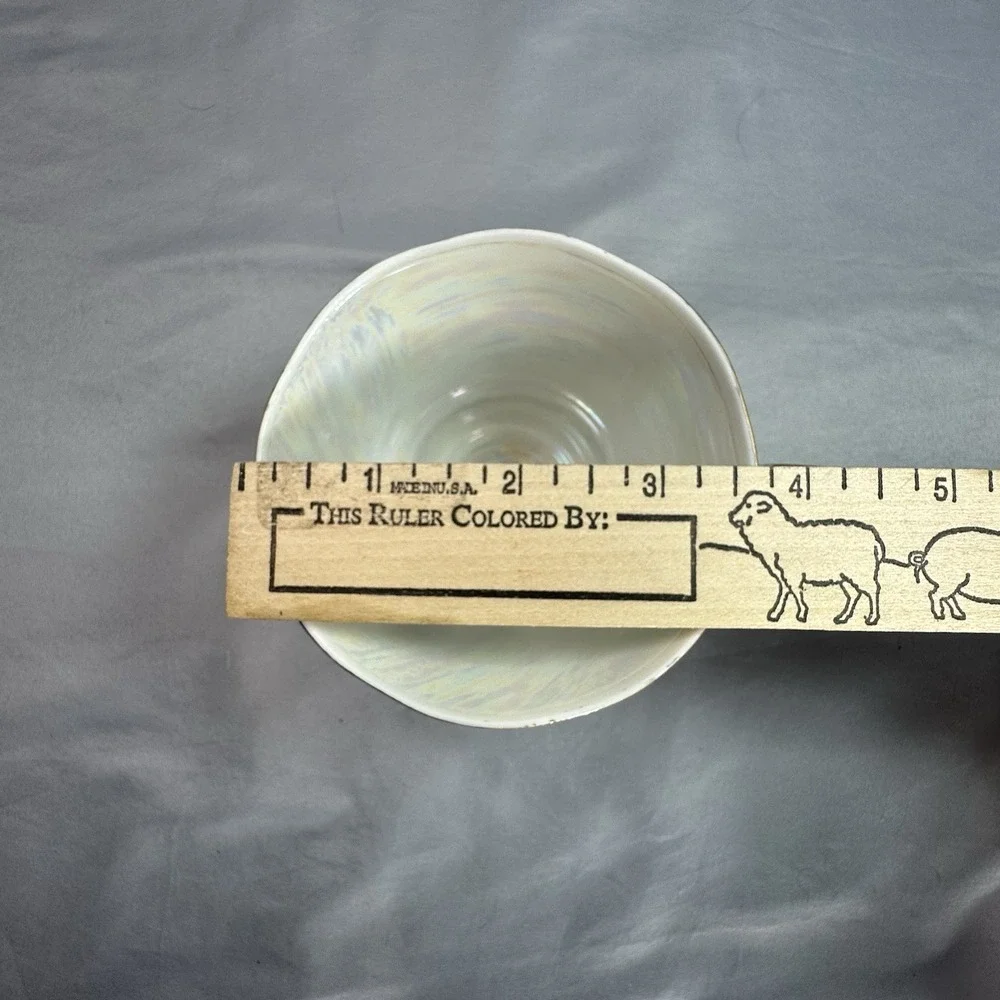 Vintage Lavender Lusterware Tea Cup Saucer Japan Gold Floral Iridescent 1950 Set
